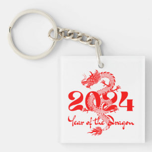 2024 Jahr des Drachen Chinesisches Neujahr Schlüsselanhänger