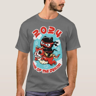 2024 Jahr des Drachen Chinesisches Neujahr T-Shirt