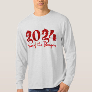 2024 JAHR DES DRACHEN ROT T-Shirt