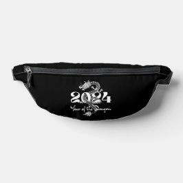 2024 Jahr des Drachen weiß Bauchtasche