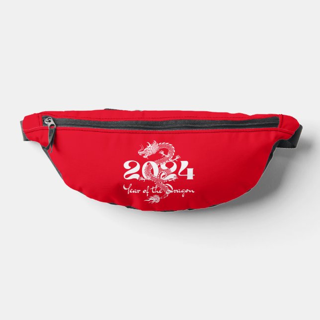 2024 Jahr des Drachen weiß Bauchtasche (Ablage )