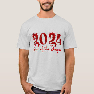 2024 JAHR DES DRAGONS ROT T-Shirt