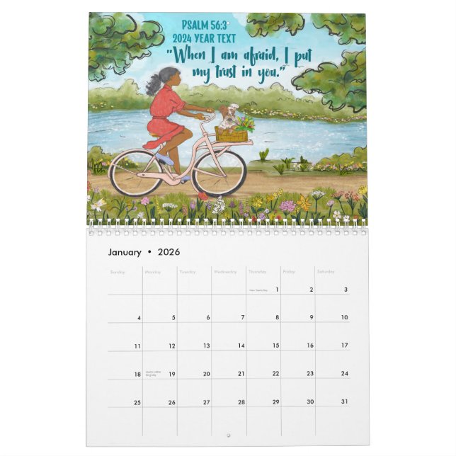 2024 Jahr Text S 56:3-Kalender Kalender (Jan 2026)