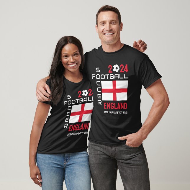 2024 JEDES JAHR ENGLAND Football Individuelle Name T-Shirt (Unisex)