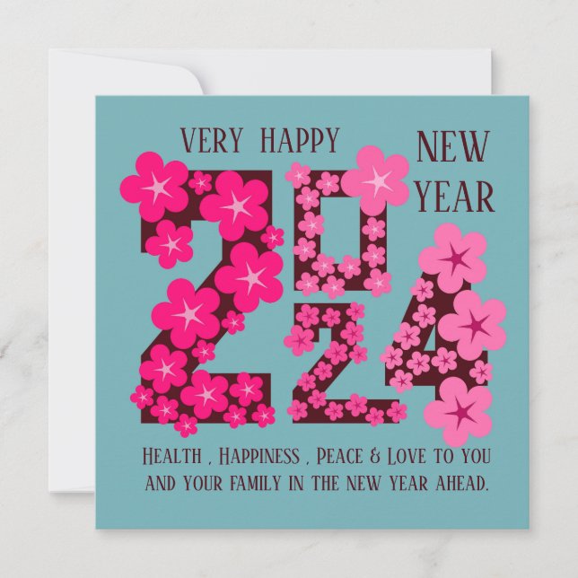 2024: JEDES JAHR GREETING KARTE (Vorderseite)