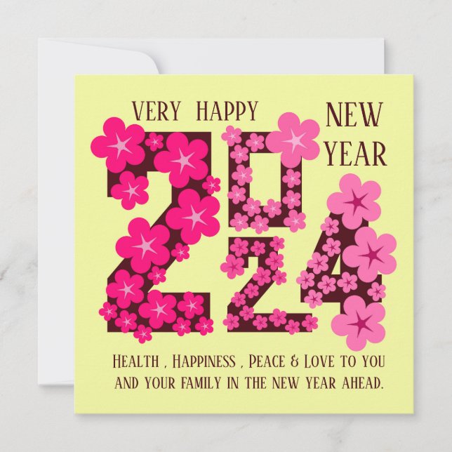 2024: JEDES JAHR GREETING KARTE (Vorderseite)