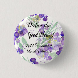 2024 JW Convention Hydrangea petals customize Button