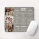 2024 Kalender mit 3 Fotocollage - taupe Mousepad (Mit Mouse)
