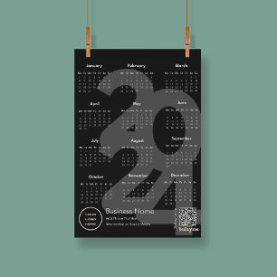 2024 Kalender Schwarz-Weiß-Text folgen Programm