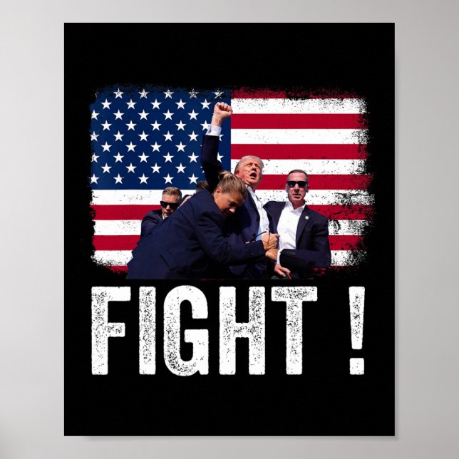 2024 Kampf für Männer Frauen wählen Trump 2024 Poster (Vorne)