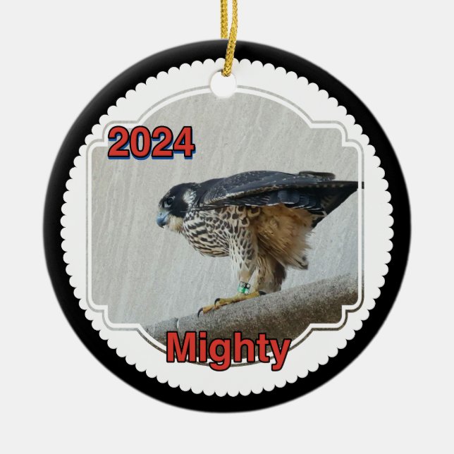 2024 Keramik Circle Ornament Mighty (Vorne)