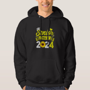 2024 Klasse 2024 Sonnenblumen Graduate Gradu Hoodie