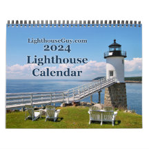 2024 LighthouseGuy.com Calendrier des phares