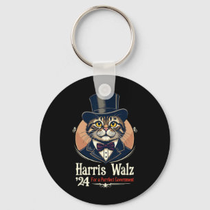 2024 Lincoln Cat Election Kamala Harris Wa Schlüsselanhänger