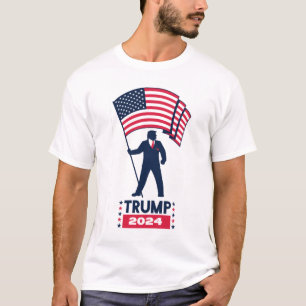 2024 Logo für die Wahl Donald Trump für Präside T-Shirt