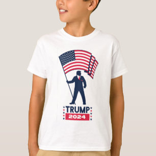 2024 Logo für die Wahl Donald Trump für Präside T-Shirt