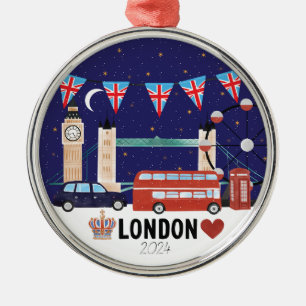 2024 Londoner Weihnachtsdekoration Ornament Aus Metall
