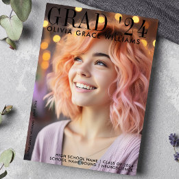 2024 Modernes Magazine Overlay Abschluss Ankündigung