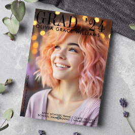 2024 Modernes Magazine Overlay Abschluss Ankündigung