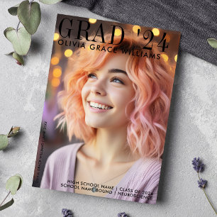 2024 Modernes Magazine Overlay Abschluss Ankündigung