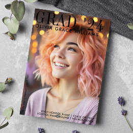 2024 Modernes Magazine Overlay Abschluss Ankündigung