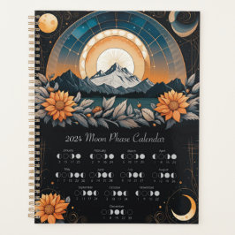 2024 Mondphasen-Kalender-Planer Notebook Planer