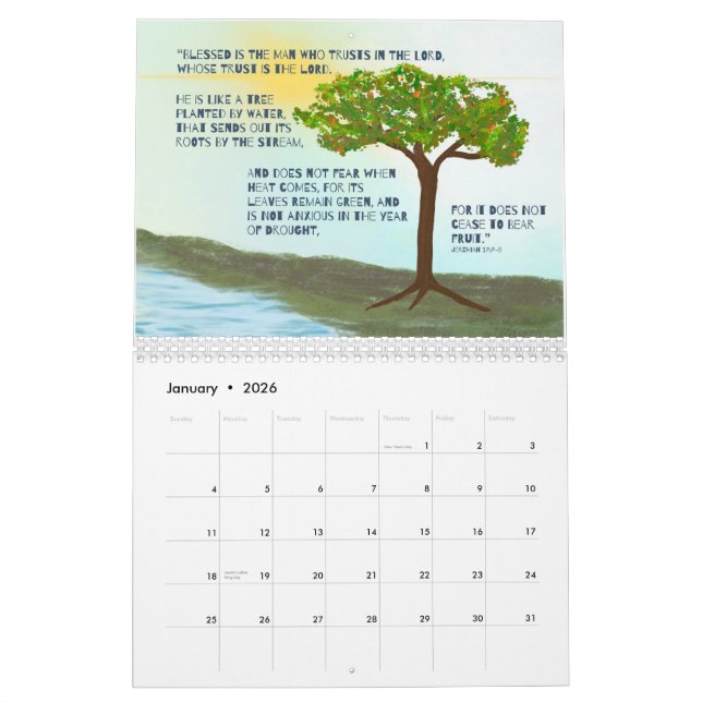 2024 Ne vous inquiétez pas Calendrier mensuel (Jan 2026)