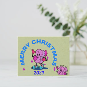 2024 NEUES JAHR GREETING CHRISTMAS GREETING FEIERTAGSPOSTKARTE