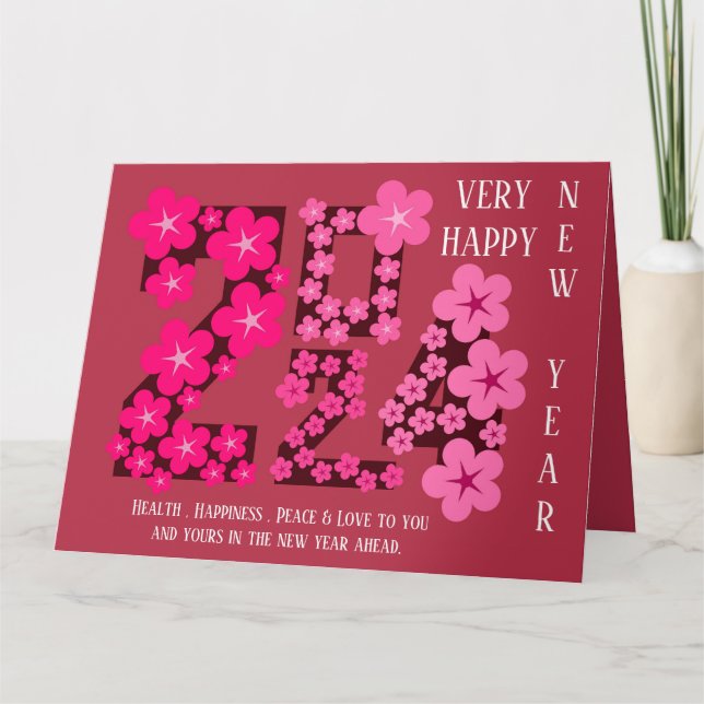 2024 NEUES JAHR VON SISTER KARTE (Vorderseite)