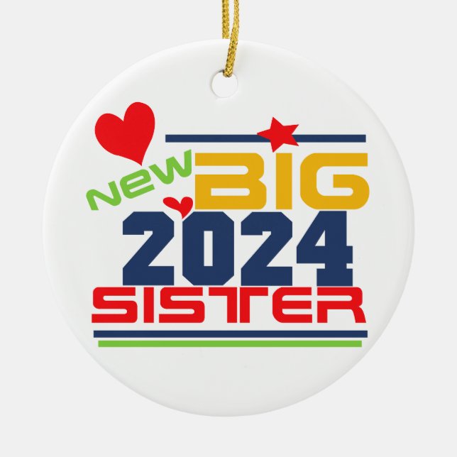 2024 New Big Sister Ornament (Vorne)