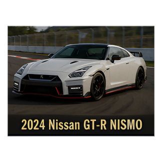 2024 Nissan GT-R NISMO Moderne japanische Leistung Poster