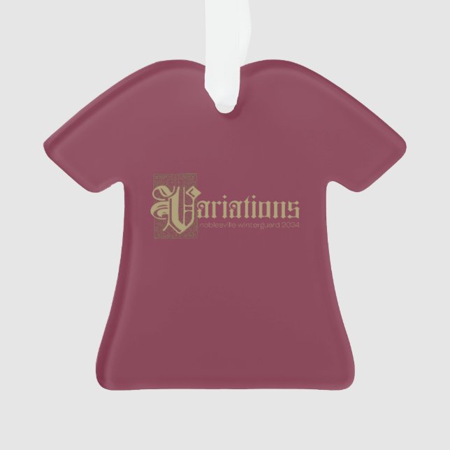 2024 Noblesville Winter Guard Variations Ornament (devant)