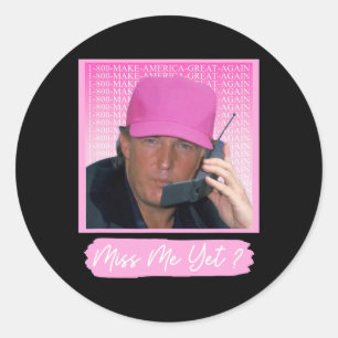 2024 Nope Trump 2024 Wiederwahl Präsident Abstimmu Runder Aufkleber