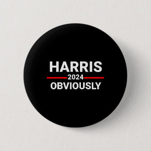 2024 offensichtlich Harris Waltz 2024 Wahl Kamala Button
