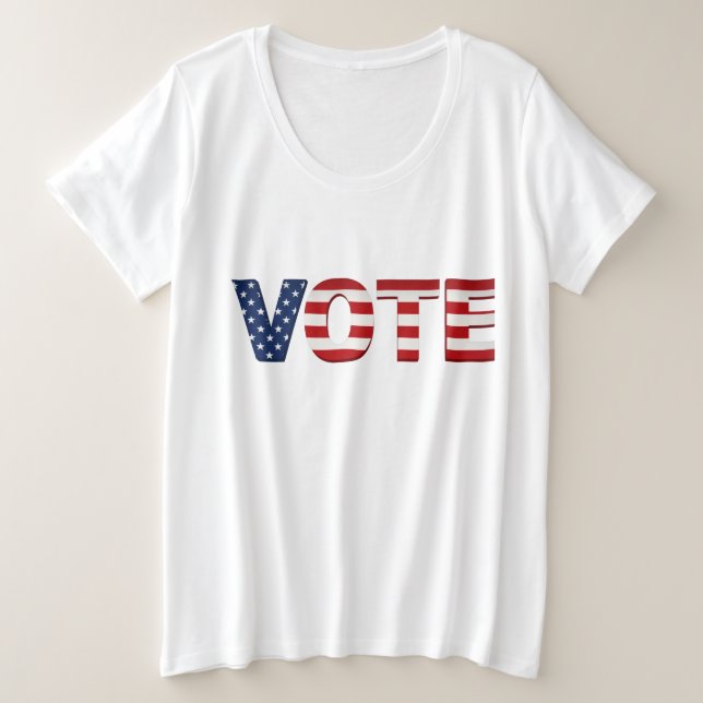 2024 Plus Größe T - Shirt wählen (Design vorne)