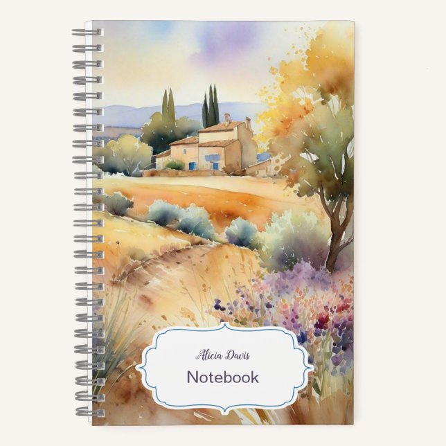 2024 Provence | Ihr Name Notizbuch (Vorderseite)