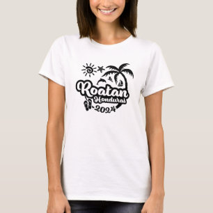 2024 Roatan Honduras Urlaub oder Reise T-Shirt