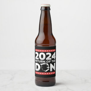 2024 Rückkehr des Don Trump 45 47 US-Präsident Bierflaschenetikett