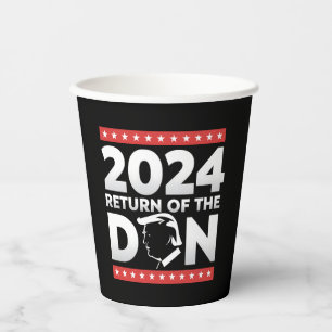 2024 Rückkehr des Don Trump 45 47 US-Präsident Pappbecher