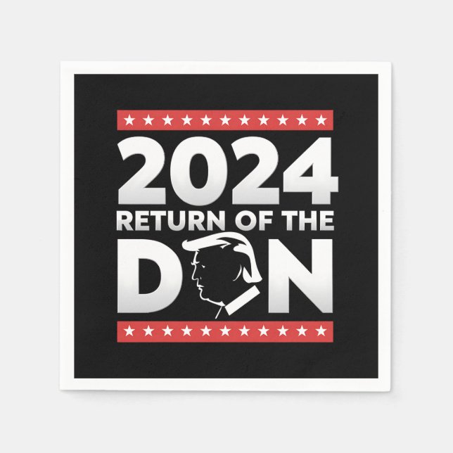 2024 Rückkehr des Don Trump 45 47 US-Präsidenten Serviette (Vorderseite)