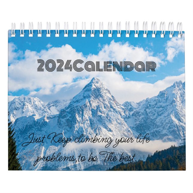 2024 Schneeberge Liebeskalender Kalender (Titelbild)