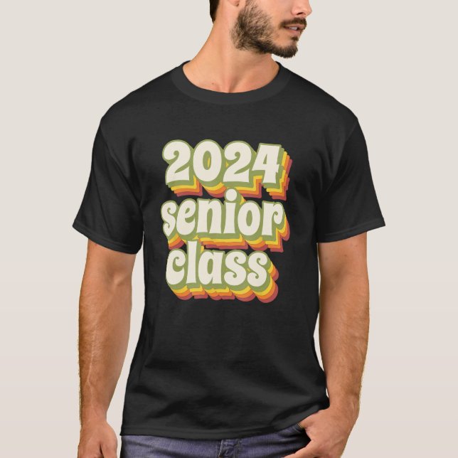 2024 Senior Class Retro T-Shirt (Vorderseite)