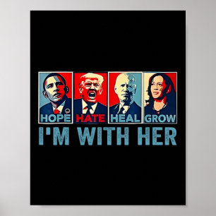 2024 Shirt bin ich mit ihrem Kamala-Harris-Votum P Poster