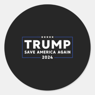 2024 Shirt Rettete Amerika Shirt Rette Amerika wie Runder Aufkleber