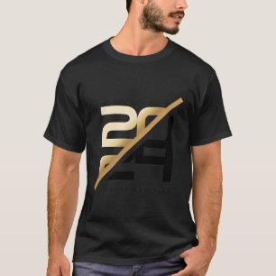 2024 Silvester Py Supplies Nye 2024 Happy New T-Shirt