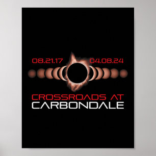 2024 Solar Eclipse Carbondale Illinois Poster