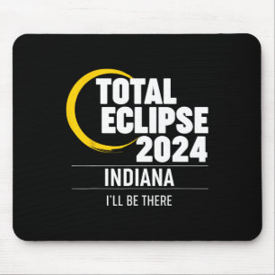 2024 Solar Eclipse Indiana Mousepad