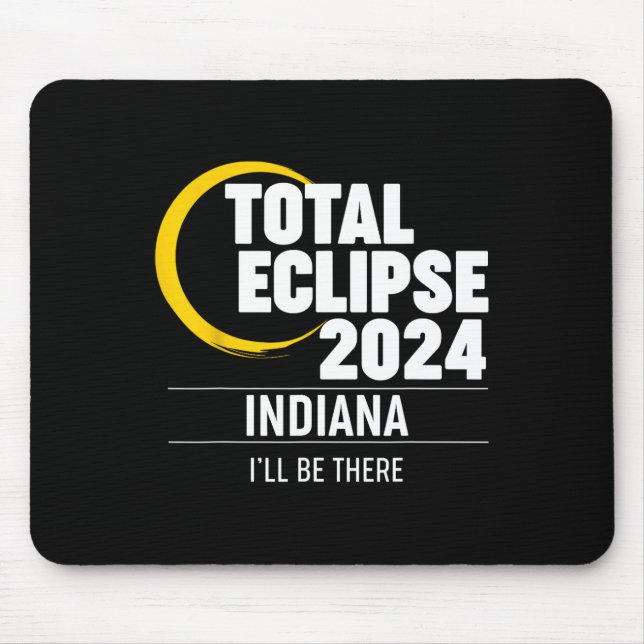 2024 Solar Eclipse Indiana Mousepad (Vorne)