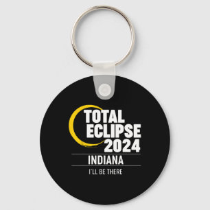 2024 Solar Eclipse Indiana Schlüsselanhänger