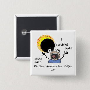 2024 Solar Eclipse Survival Edition Button